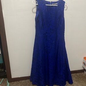 Danny and Nicole royal blue lace dress